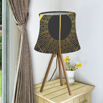 Gold Sagittarius Sign Print Bell Lamp Shade