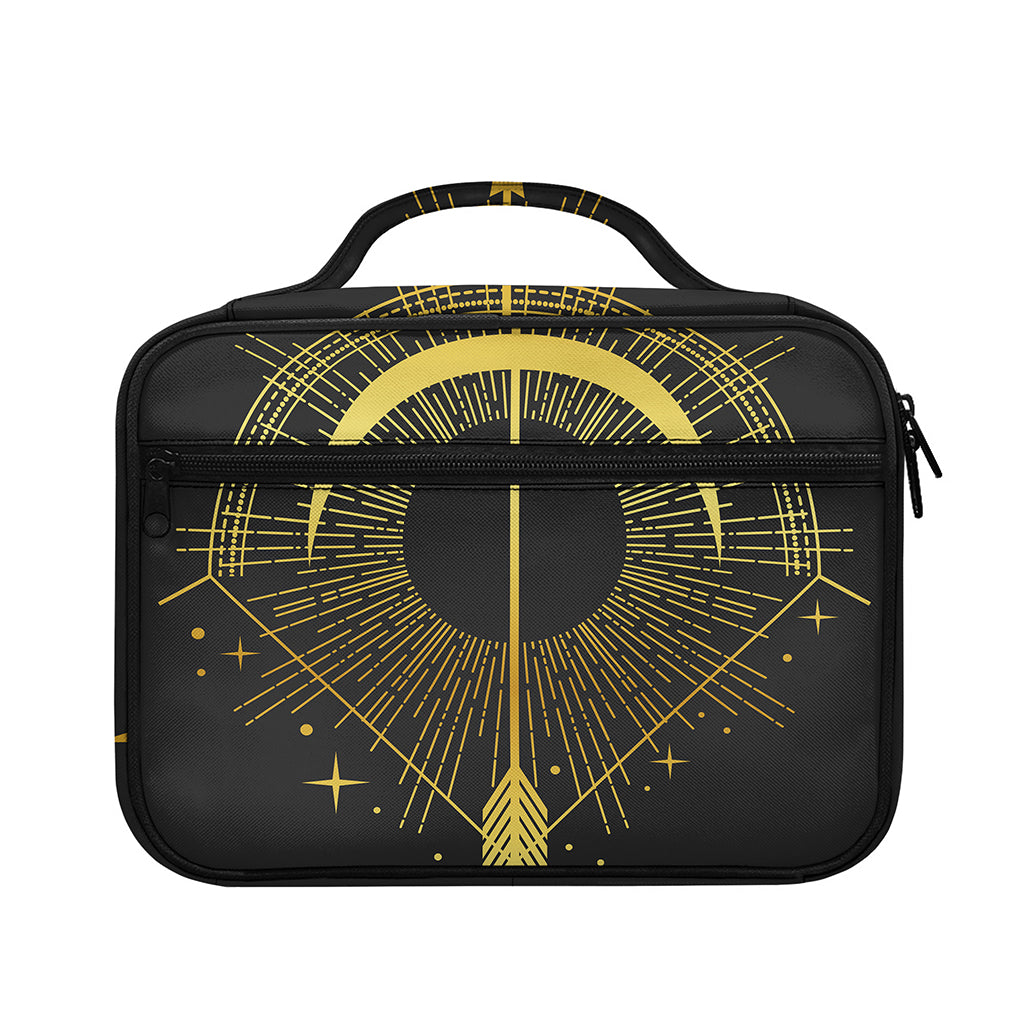 Gold Sagittarius Sign Print Briefcase Bible Bag