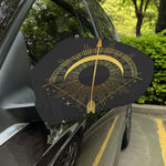 Gold Sagittarius Sign Print Car Side Mirror Covers