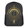 Gold Sagittarius Sign Print Casual Backpack