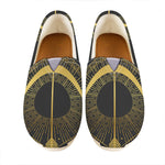 Gold Sagittarius Sign Print Casual Shoes