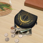 Gold Sagittarius Sign Print Coin Purse