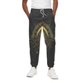Gold Sagittarius Sign Print Cotton Sweatpants