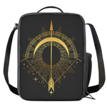 Gold Sagittarius Sign Print Crossbody Lunch Bag
