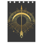 Gold Sagittarius Sign Print Curtain