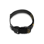 Gold Sagittarius Sign Print Dog Collar
