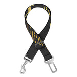Gold Sagittarius Sign Print Dog Seat Belt