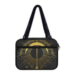 Gold Sagittarius Sign Print Double Strap Bible Bag