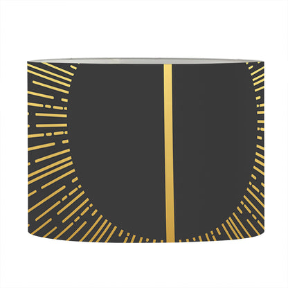 Gold Sagittarius Sign Print Drum Lamp Shade