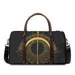 Gold Sagittarius Sign Print Duffle Bag