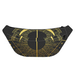 Gold Sagittarius Sign Print Fanny Pack