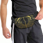 Gold Sagittarius Sign Print Fanny Pack