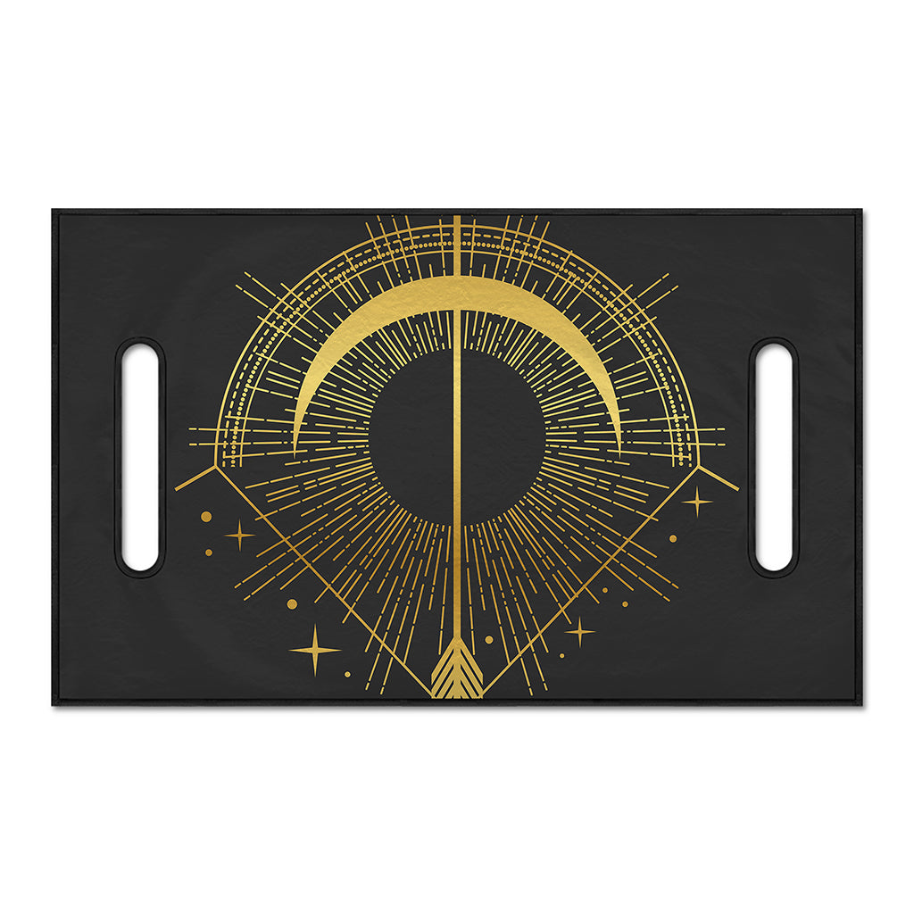 Gold Sagittarius Sign Print Golf Cart Seat Cover