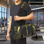Gold Sagittarius Sign Print Gym Bag
