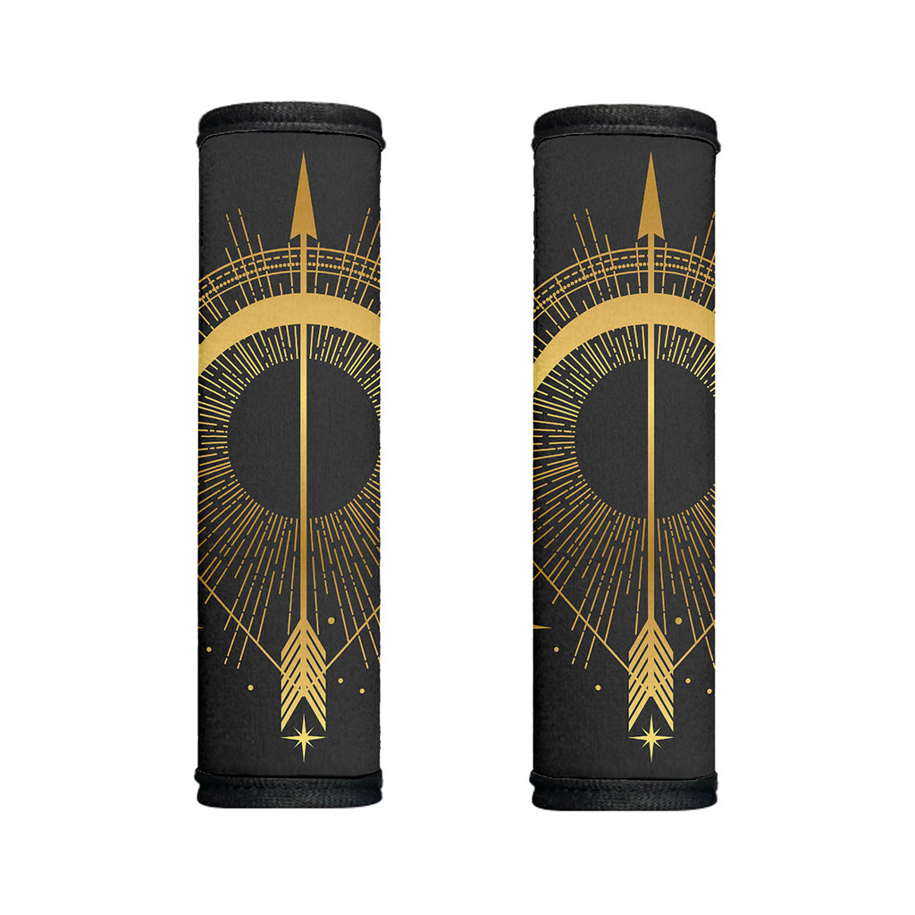 Gold Sagittarius Sign Print Handle Covers