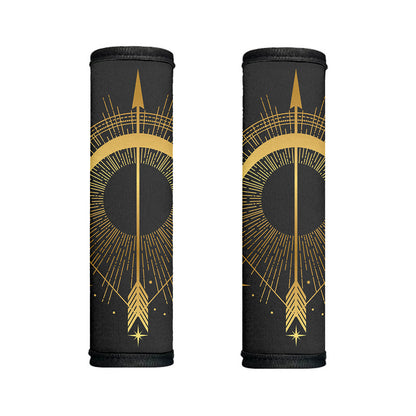 Gold Sagittarius Sign Print Handle Covers