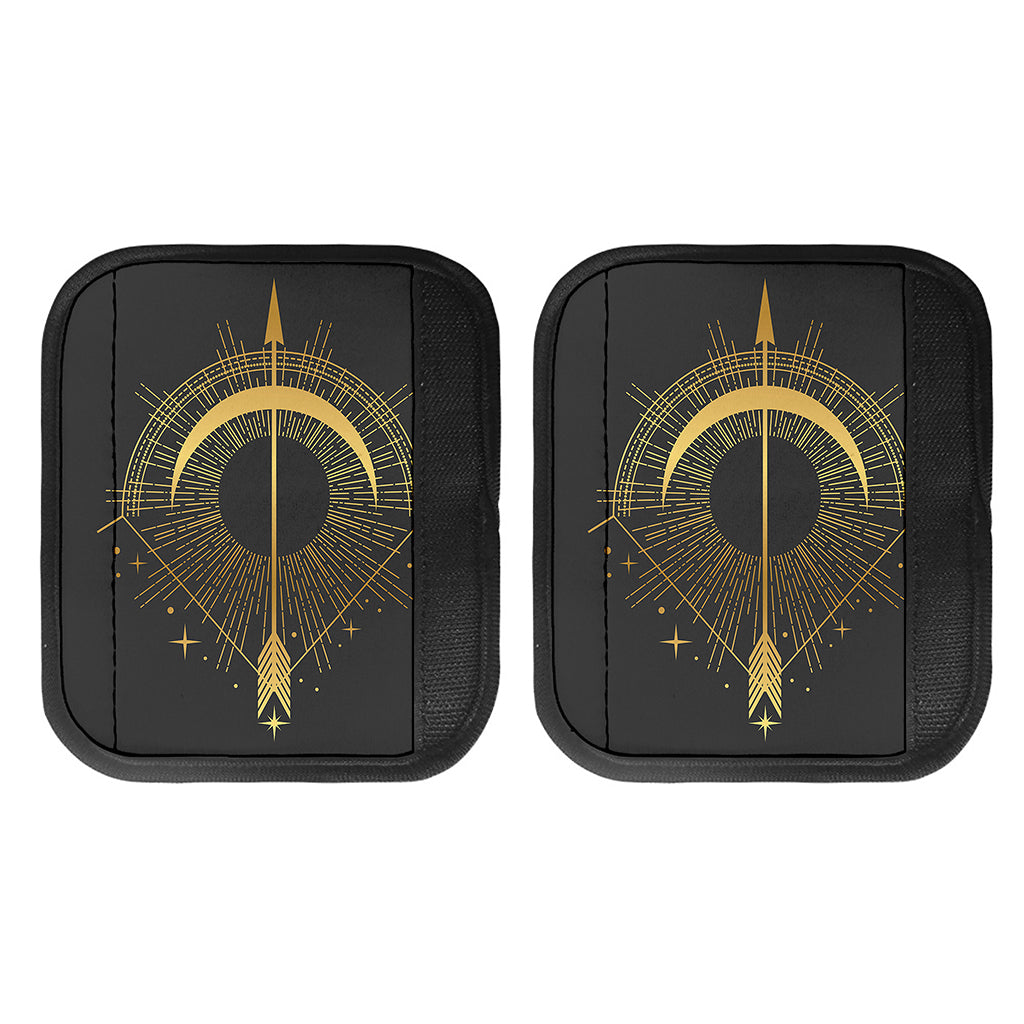 Gold Sagittarius Sign Print Handle Covers