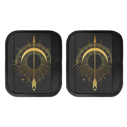 Gold Sagittarius Sign Print Handle Covers