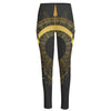 Gold Sagittarius Sign Print High-Waisted Pocket Leggings