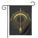 Gold Sagittarius Sign Print House Flag