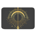 Gold Sagittarius Sign Print Indoor Door Mat