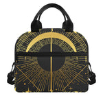 Gold Sagittarius Sign Print Insulated Lunch Bag