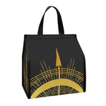 Gold Sagittarius Sign Print Insulated Lunch Tote