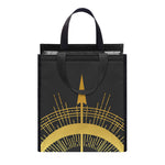 Gold Sagittarius Sign Print Insulated Lunch Tote