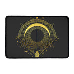 Gold Sagittarius Sign Print Kitchen Mat