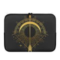 Gold Sagittarius Sign Print Laptop Sleeve