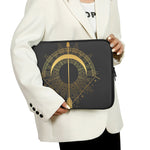 Gold Sagittarius Sign Print Laptop Sleeve