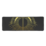 Gold Sagittarius Sign Print Long Kitchen Mat