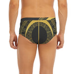 Gold Sagittarius Sign Print Men's Briefs
