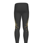 Gold Sagittarius Sign Print Men's leggings