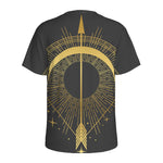 Gold Sagittarius Sign Print Men's Sports T-Shirt