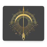 Gold Sagittarius Sign Print Mouse Pad