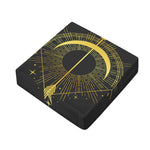 Gold Sagittarius Sign Print Outdoor Seat Cushion Cover