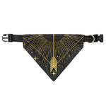 Gold Sagittarius Sign Print Over The Collar Dog Bandana