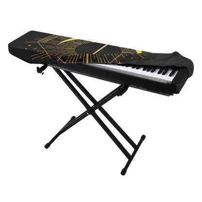 Gold Sagittarius Sign Print Piano Keyboard Cover