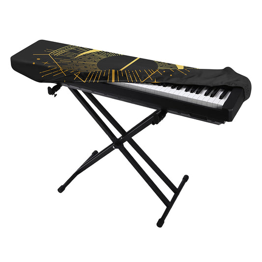 Gold Sagittarius Sign Print Piano Keyboard Cover