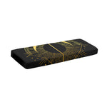 Gold Sagittarius Sign Print Piano Keyboard Cover
