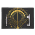 Gold Sagittarius Sign Print Placemat