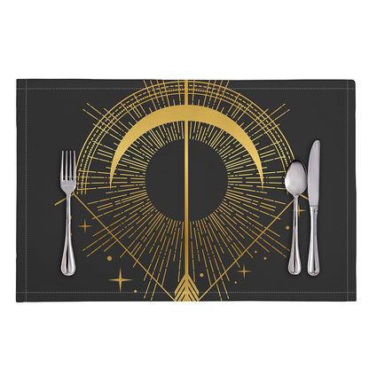 Gold Sagittarius Sign Print Placemat