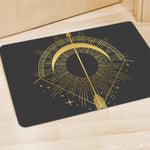 Gold Sagittarius Sign Print Polyester Doormat