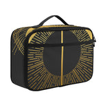Gold Sagittarius Sign Print Portable Lunch Bag