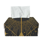Gold Sagittarius Sign Print Rectangle Tissue Box Cover