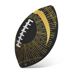 Gold Sagittarius Sign Print Rugby Ball