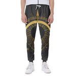 Gold Sagittarius Sign Print Scuba Joggers