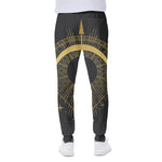 Gold Sagittarius Sign Print Scuba Joggers