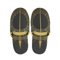 Gold Sagittarius Sign Print Slippers